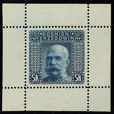 Bosnien ** - 1906 Freimarken Einzelproben im Kleinbogenformat Serie komplett, - Známky