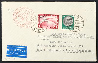 Deutschland Poststück - 1934 Katapult-Flugpost, - Briefmarken