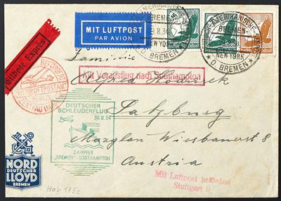 Katapult Poststück - 1934 4 feine Katapultpost -Briefe(Haberer 169c,171c, - Francobolli