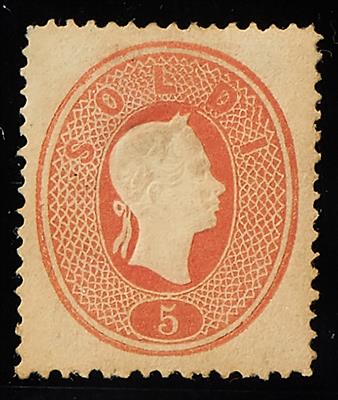 Lombardei Ausgabe 1861 * - 5 Soldi blassrot, - Známky