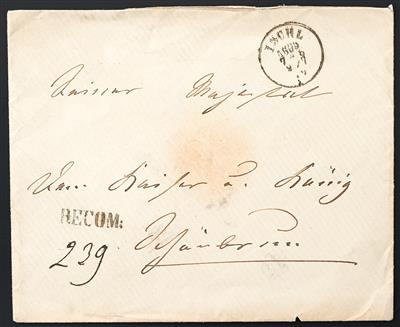 Poststück - 1869 Kaiserin "Sisi" Elisabeth - Briefmarken