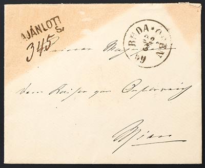 Poststück - 1869 Kaiserin "Sisi" Elisabeth - Briefmarken