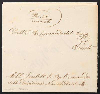 Poststück - 1845, Desinfektions - Post (disinfected mail) - Francobolli