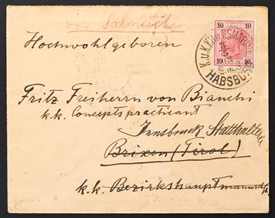 Poststück - 1903, - Briefmarken