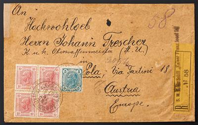 Poststück - 1907, - Briefmarken