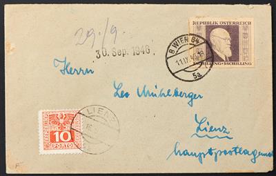 Poststück - Unbeanstandeter Postbetrug 1946, - Stamps