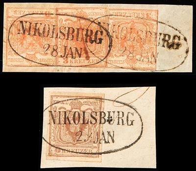 gestempelt/Briefstück/Poststück - Abstempelungs/EntwertungsSammlung alphabetisch nach Postorten, - Briefmarken