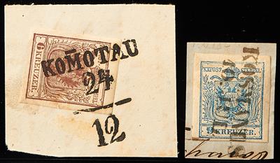gestempelt/Briefstück/Poststück - Abstempelungs/EntwertungsSammlung alphabetisch nach Postortenb, - Briefmarken