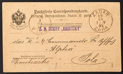 Poststück - Partie Ganzsachen und Postformulare meist Monarchie, - Briefmarken