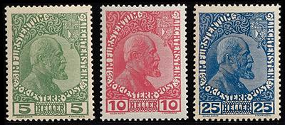 ** - Liechtenstein Nr.1y/3ya (Normal - Briefmarken