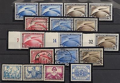 gestempelt/*/**/(*) - Sammlung D.Reich 1872/1945 mit etwas Dienst und Feldpost, - Briefmarken