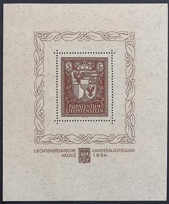 Liechtenstein **/* - 1912/1966 Sammlung Liechtenstein mit vielen besseren Ausgaben wie Vaduzblock, - Známky