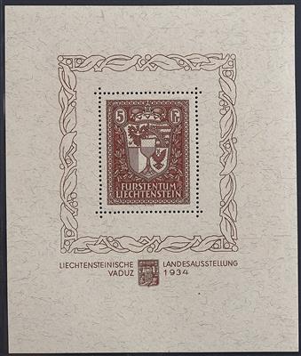 Liechtenstein ** - 1934 "Vaduz-Block"(Mi. Block - Briefmarken