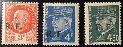 * - Frankreich - Befreiungsausg. WK II von Bordeaux (Gironde) Nr. 1/11 mit Aufdruck in Type III, - Briefmarken
