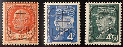 ** - Frankreich - Befreiungsausg. WK II von Measnes (Creuse) Nr. 1/6, - Briefmarken