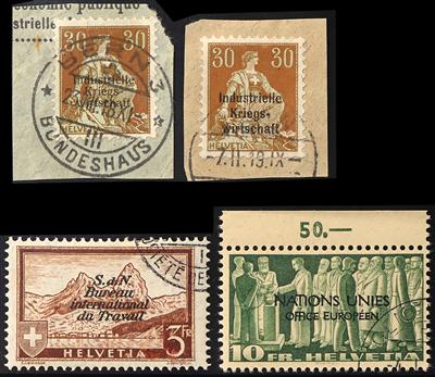 */**/gestempelt/Briefstück - Schweiz, - Stamps