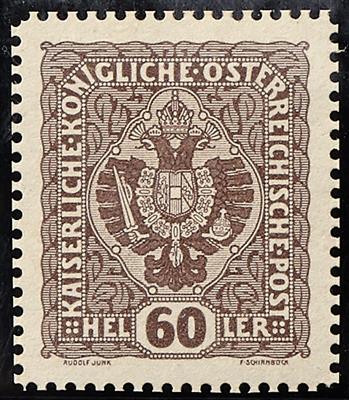 (*) - Österr. 1916 - nicht ausgeführter Essay zu 60 Heller in Graubraun auf gewöhnl. Papier, - Briefmarken