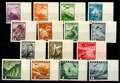 ** - Österr. Fulg 1935 ungez., - Briefmarken