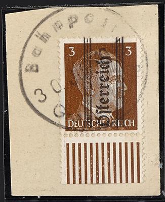 Briefstück - provisorischer Bahnpoststempel Graz-Spielfeld auf Nr. 675, - Briefmarken