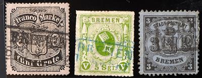 gestempelt/*/(*) - altd. Staaten, - Stamps