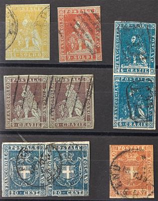gestempelt - Außergewöhnliche Sammlung  Toscana, - Briefmarken