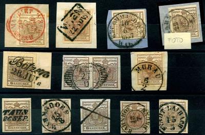 gestempelt/Briefstück - Österr. 1850, - Briefmarken