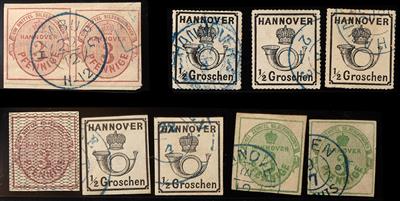 gestempelt/Briefstück/*/(*)/Poststück - altd. Staaten, - Briefmarken