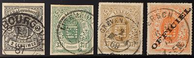 gestempelt - Gepflegte Teilsammlung Luxemburg 1852/1928 mit selten angebotenen Werten, - Briefmarken