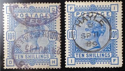 gestempelt - Großbrit. Nr. 84 (2) mit Entwertung "HAYLE/B/SP11/89", - Stamps