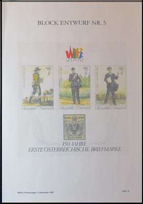 Österr. WIPA 2000 6 abweichende - Briefmarken