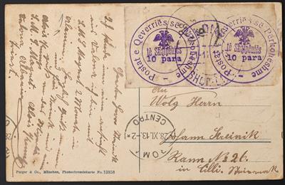 Poststück - Albanien Nr. 18 (2) auf - Stamps