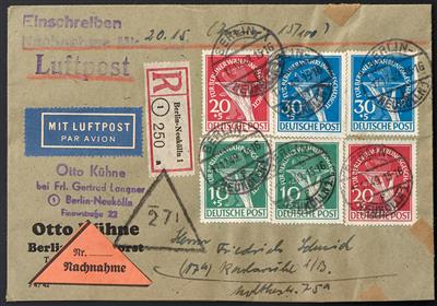Poststück - Berlin Nr. 68/70 (je zweifach) auf - Stamps