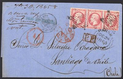 Poststück - Frankreich Yv. Nr. 24, - Briefmarken