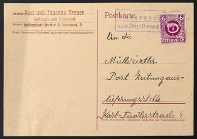 Poststück - Mühlviertel 1945, - Briefmarken