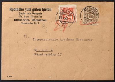 Poststück - Mühlviertel 1945, - Francobolli