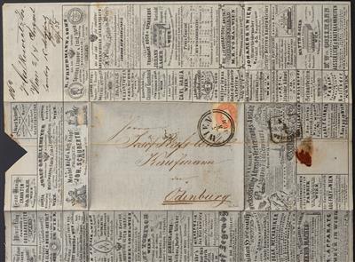 Poststück - Österr. Ausg. 1861, - Briefmarken