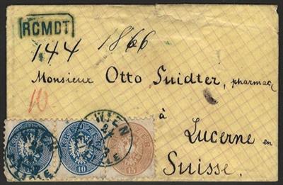 Poststück - Österr. Ausg. 1863/64 (weite Zhng.), - Stamps