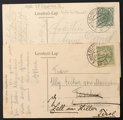 Poststück - Österr. Feldpost 1906 - Kaisermanöver - Známky