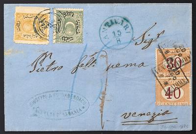 Poststück - Österr. Levante, - Briefmarken