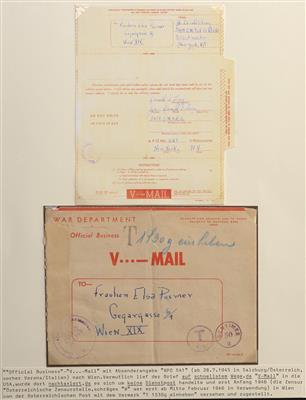 Poststück - Oft prämierte Ausstellungssammlung Österr. Amerikanische Besatzung ab 1945 in Tirol, - Briefmarken