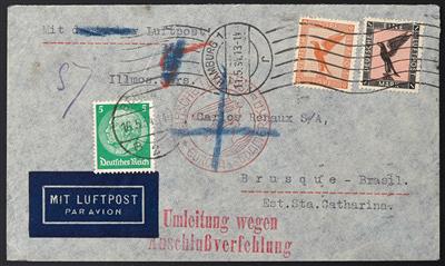 Poststück - Partie Flugpost/Motivbelege D.Reich, - Známky
