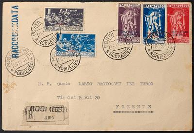 Poststück - Partie Poststücke Ägäische Inseln (Egeo), - Briefmarken
