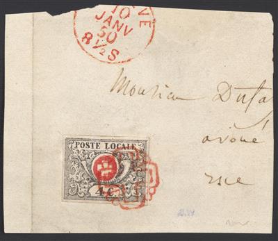 (Briefstück) - Schweiz Nr. 1 (sogn. Waadt) später - Stamps