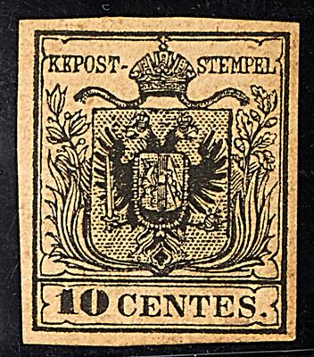 * - Lomb. Nr. 2M tiefschwarz, - Stamps