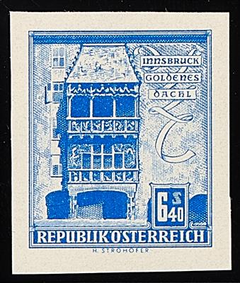 ** - Österr. Nr. 1112U (6,40 S Bautenausgabe UNGEZÄHNT), - Známky