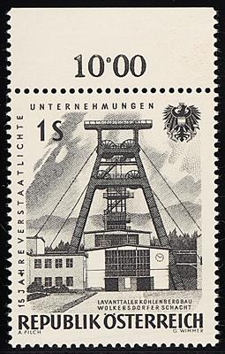 ** - Österr. Nr. 1134P (Kohlenbergbau als Probedruck in ANTHRAZIT), - Stamps