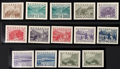 ** - Österr. Nr. 530U/43U (KLEINE LANDSCHAFT UNGEZÄHNT), - Stamps