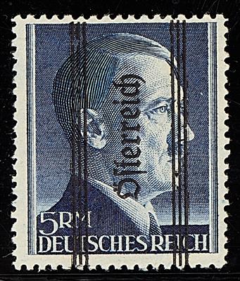 ** - Österr. Nr. 693 II/696 II(Grazer Mk. Werte m. magerem Aufdr.), - Stamps
