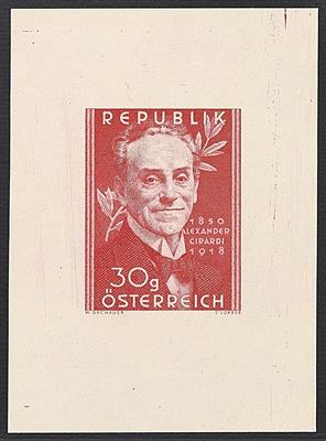 (*) - Österr. Nr. 975PU (Girardi als Einzelabzug) in RÖTLICHKARMIN, - Briefmarken