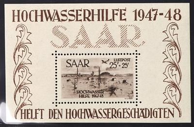 ** - Sammlung Saarland, - Briefmarken